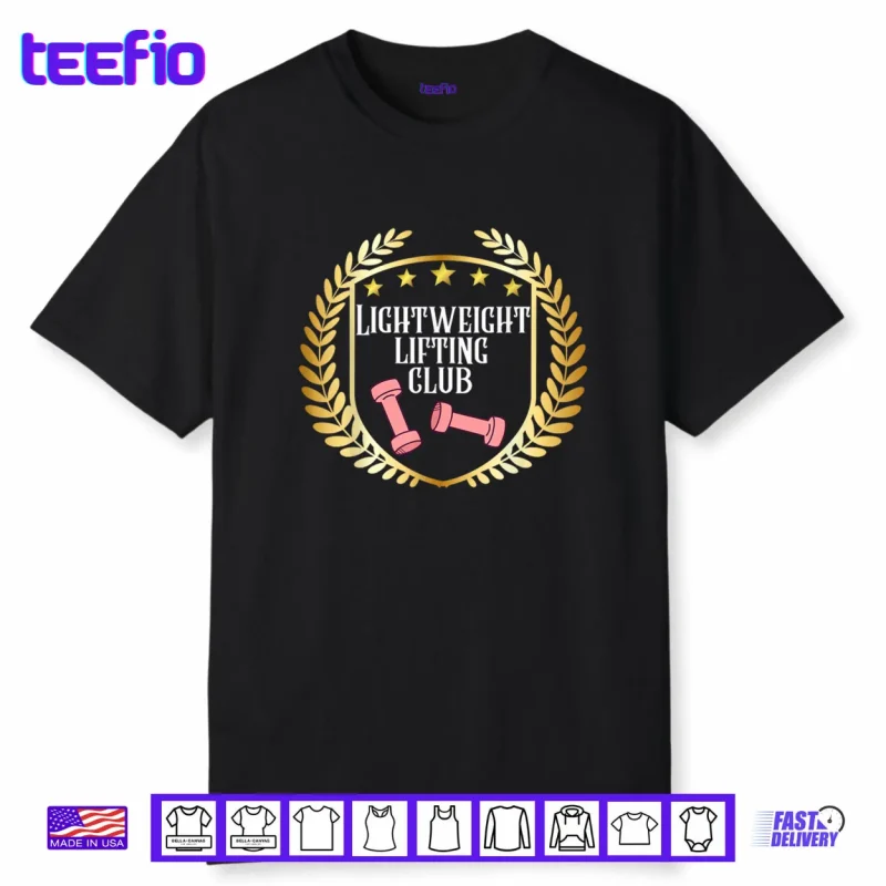 Lightweight Lifting Club Funny Workout Gym Tee for Lifters Shirt