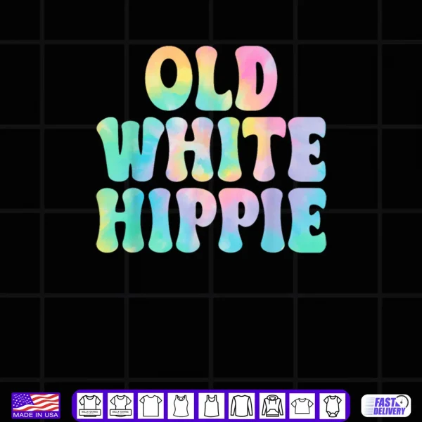 Black Design Old White Hippie Shirt