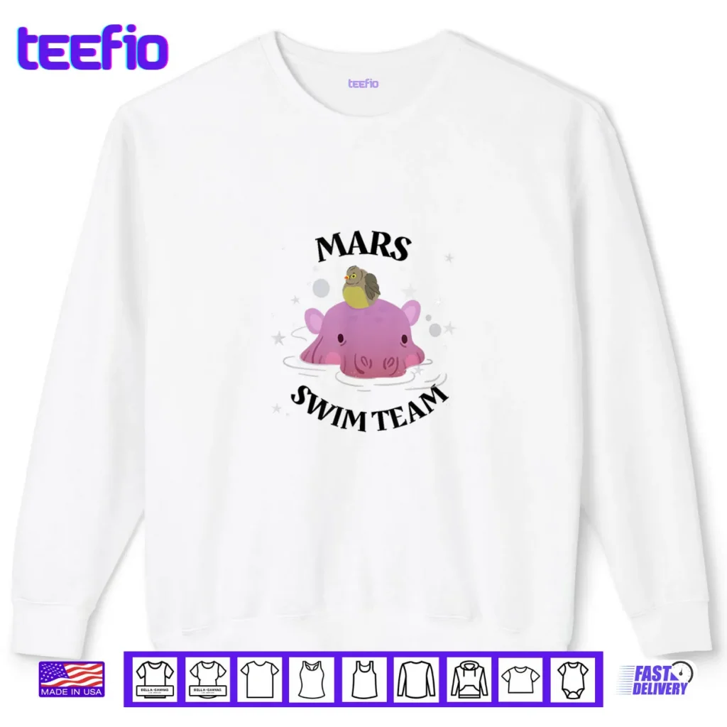 Mars Swim Team Hippo Shirt