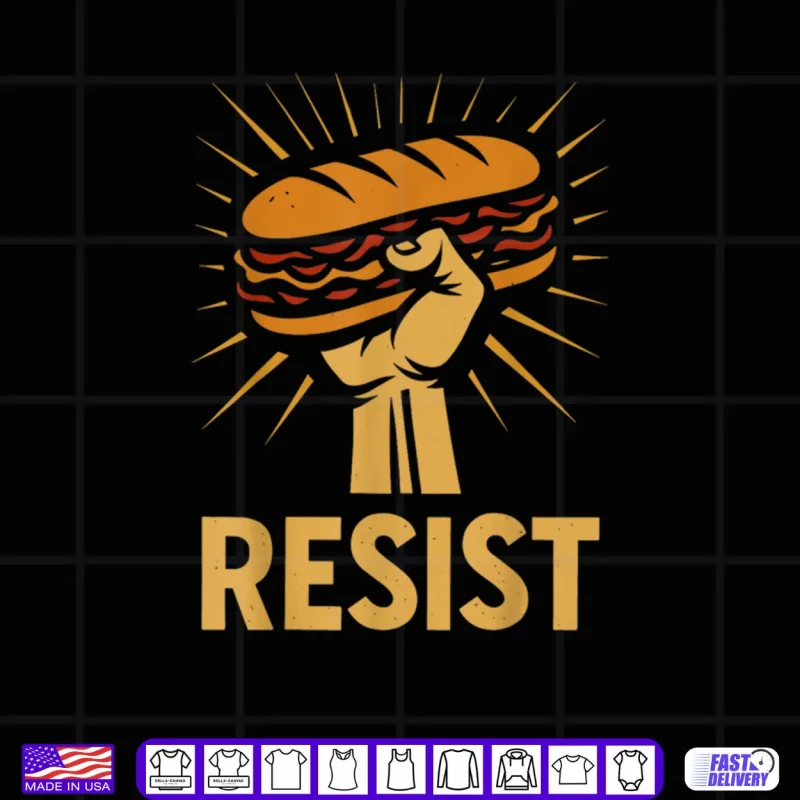 Black Design Resist DC The Sandwich Guy Free DC Shirt