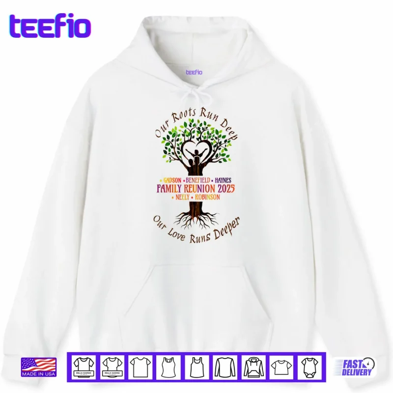 Hoodie Our Love Runs Deeper Family Reunion Shirt