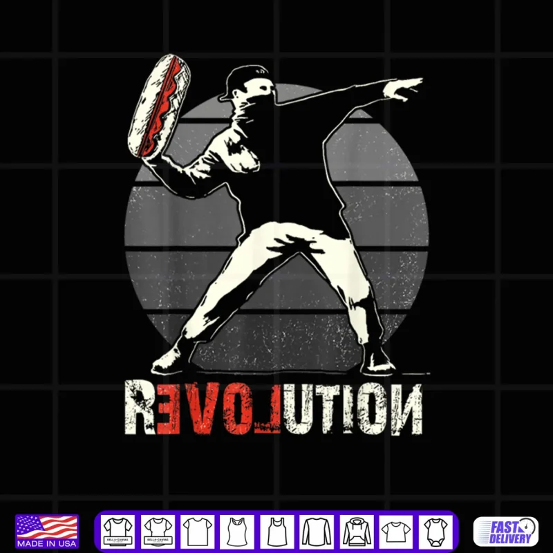Black Design Throwing Sandwich Revolution Funny Humor Meme Shirt