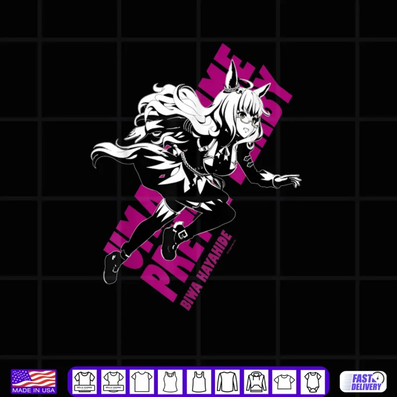 Black Design Umamusume Pretty Derby Biwa Hayahide Shirt