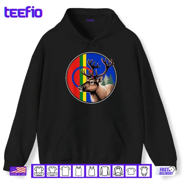 Hoodie Sami People Flag Sapmi Shirt