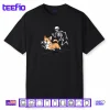 Skeleton Chasing Corgi Halloween Dog Mom Pet Lover Shirt