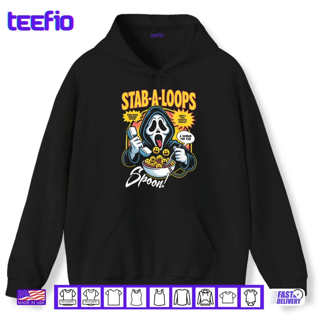 Stab A Loops Horror Cereal Box Halloween Shirt