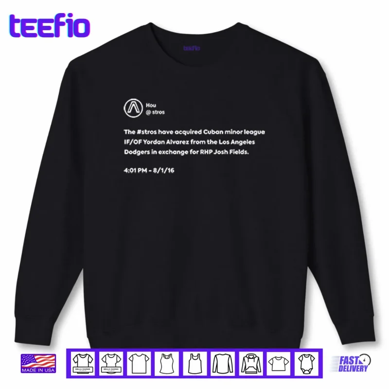 Sweatshirt The Stros Have Acquired Cuban Minor League Yordan Alvarez Shirt