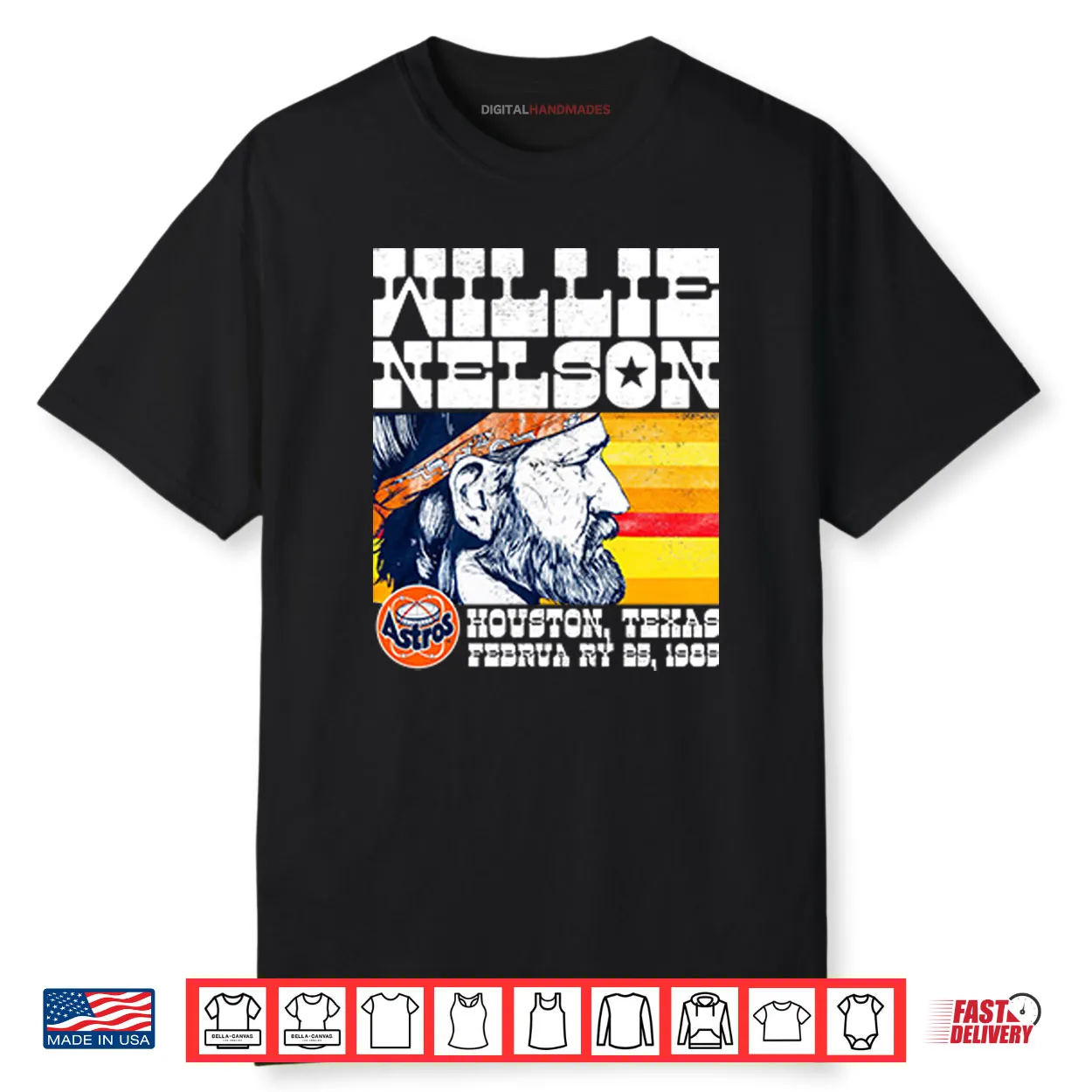 Willie Nelson Astrodome Houston Texas February 1985 Shirt
