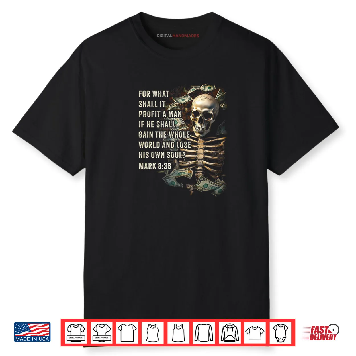 Mark 8 36 What Shall if Profit Eternity Verse Warning Shirt