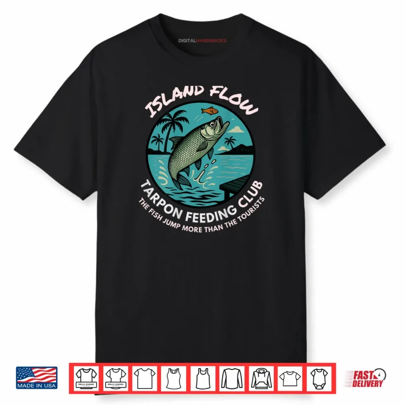 Tarpon Feeding Club T Shirt Silver King Fishing Tee Anglers Shirt