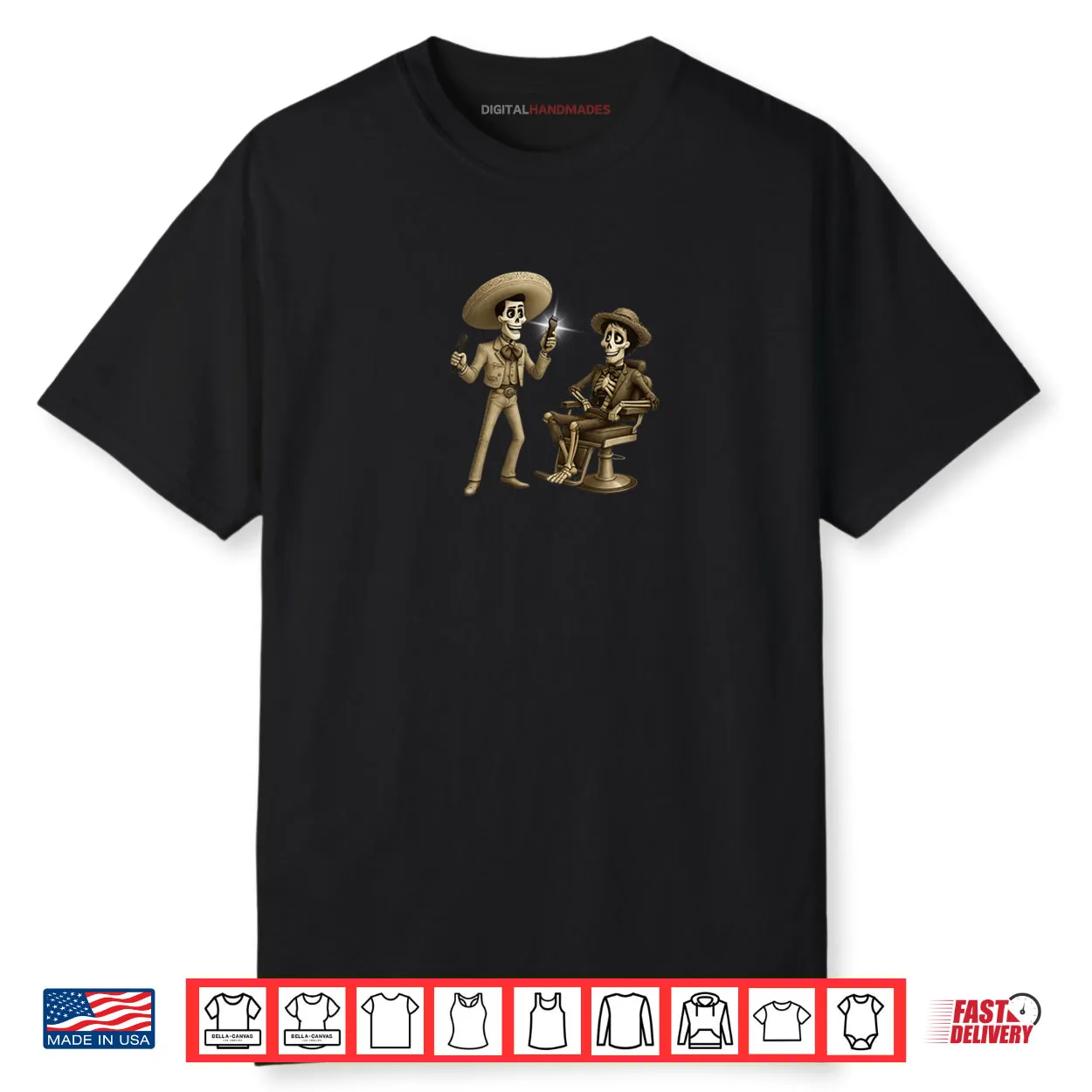 Dia de Los Muertos Barber Shirt