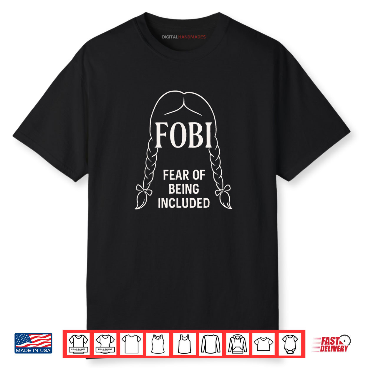 FOBI Fear of Being Included Dark Humor Shirt