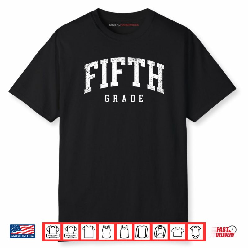 Fifth Grade Squad 5th Grade Team Retro First Day of School Shirt