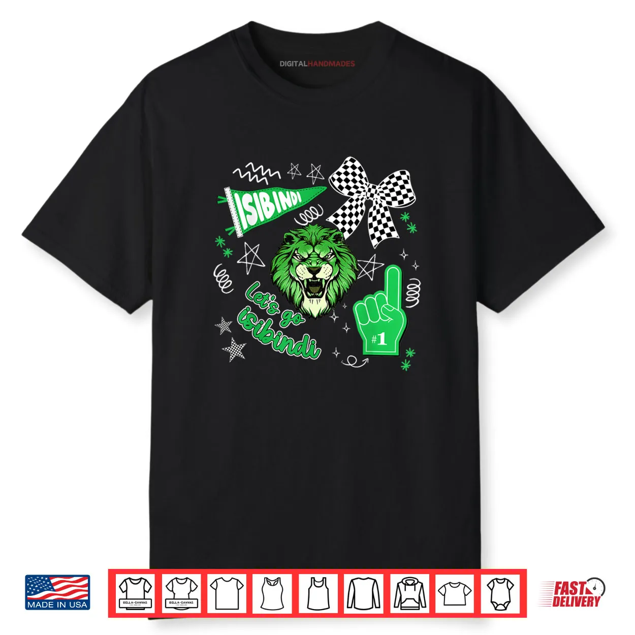 Let’s Go Isibindi Retro Cheering School Spirit Shirt