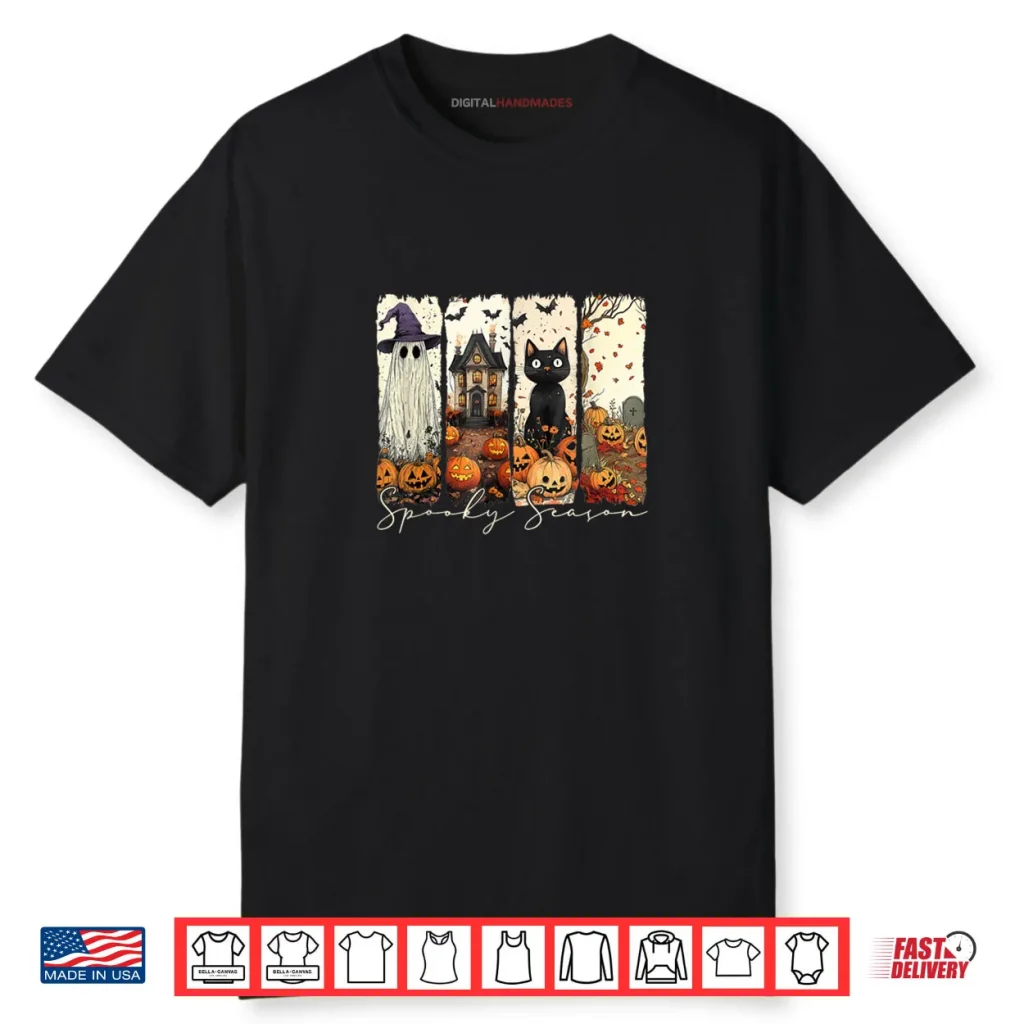 Vintage Halloween Horror Spooky Season Shirt