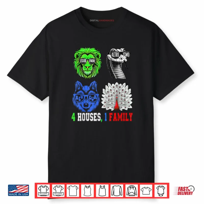 AMISTAD ISIBINDI ALTRUISMO REVEUR 4 Houses 1 Family Shirt