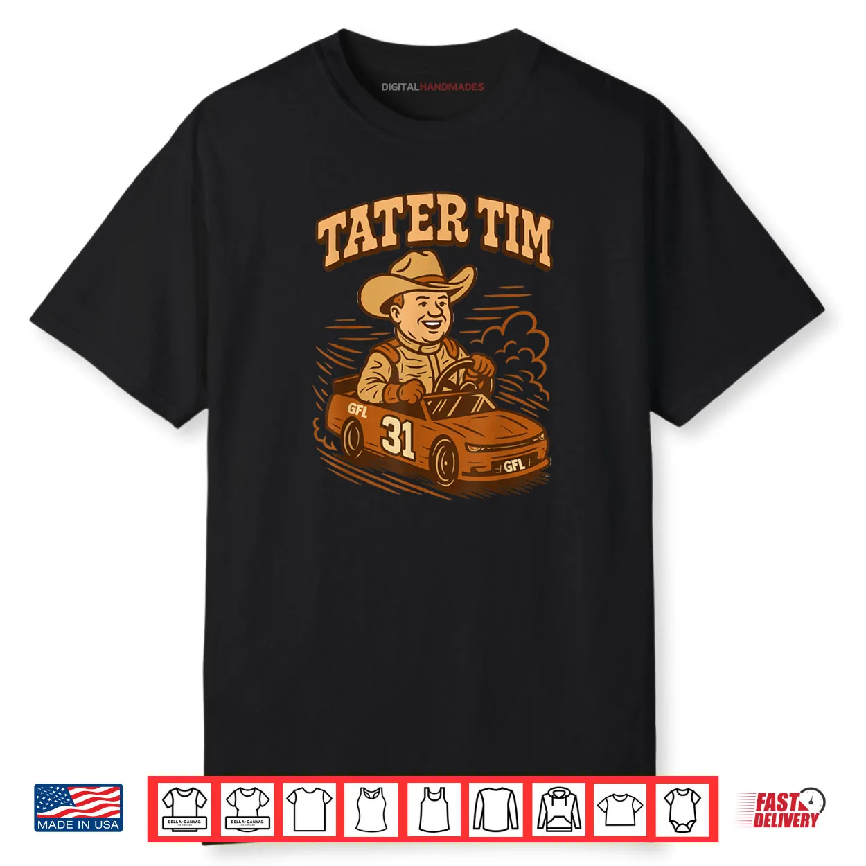Tater Tim Race Car Driver Shirt