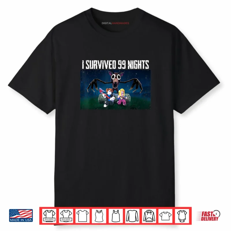 I Survived 99 Nights Halloween Gamer Deer in The Forest Shirt