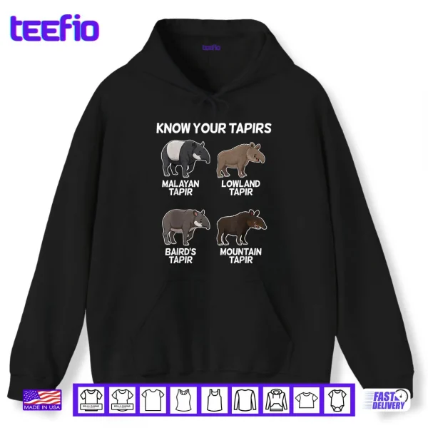 Cute Tapir Design Animal Tapir Lovers Shirt 2 Hoodie Cute Tapir Design Animal Tapir Lovers Shirt