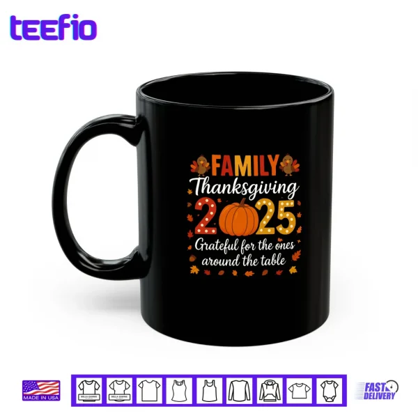 Family Thanksgiving Shirts 2025 Outfits Pajamas Matching Set Shirt 3 Mug Family Thanksgiving Shirts 2025 Outfits Pajamas Matching Set Shirt