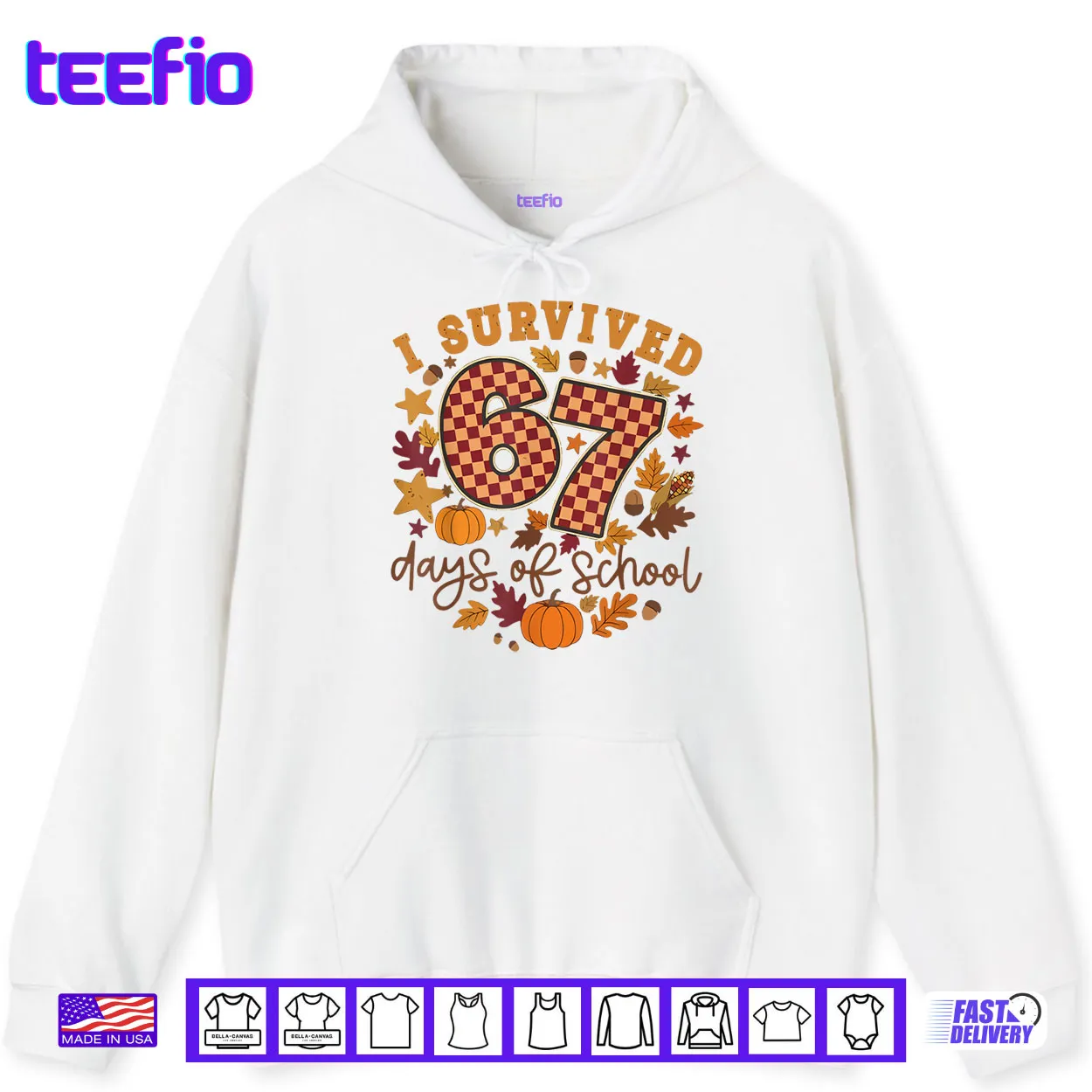 I Survived 67 Days of School Fall Autumn Six Seven 6 7 Meme Shirt I Survived 67 Days of School Fall Autumn Six Seven 6 7 Meme Shirt