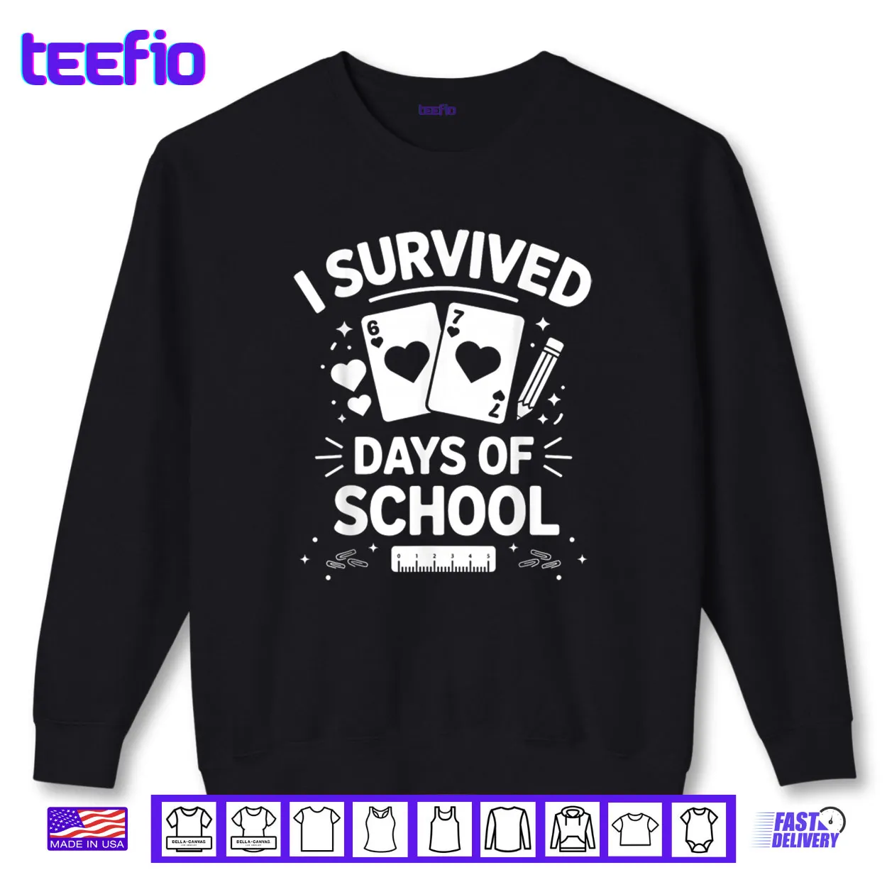 I Survived 67 Days of School Cards Teachers Students Hearts Shirt I Survived 67 Days of School Cards Teachers Students Hearts Shirt