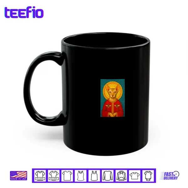 Mug Saint Patrick Cat Iconography Peterbald Bees Shirt