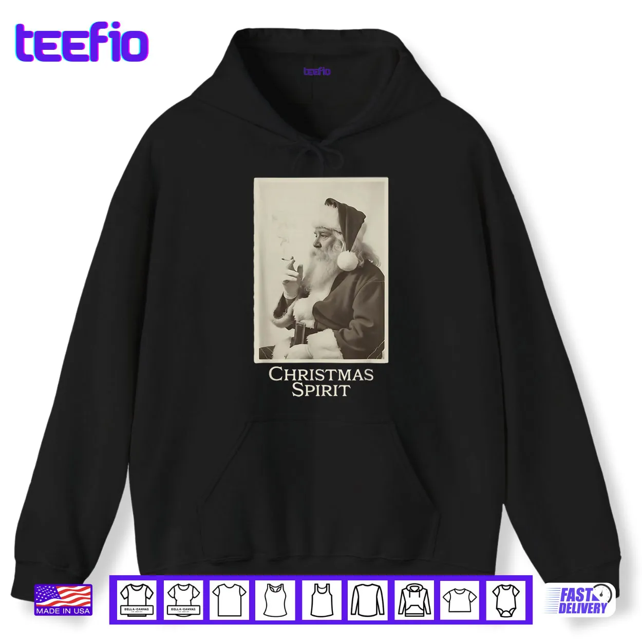 Smoking Santa Claus Christmas Spirit Christmas Vintage Shirt Smoking Santa Claus Christmas Spirit Christmas Vintage Shirt