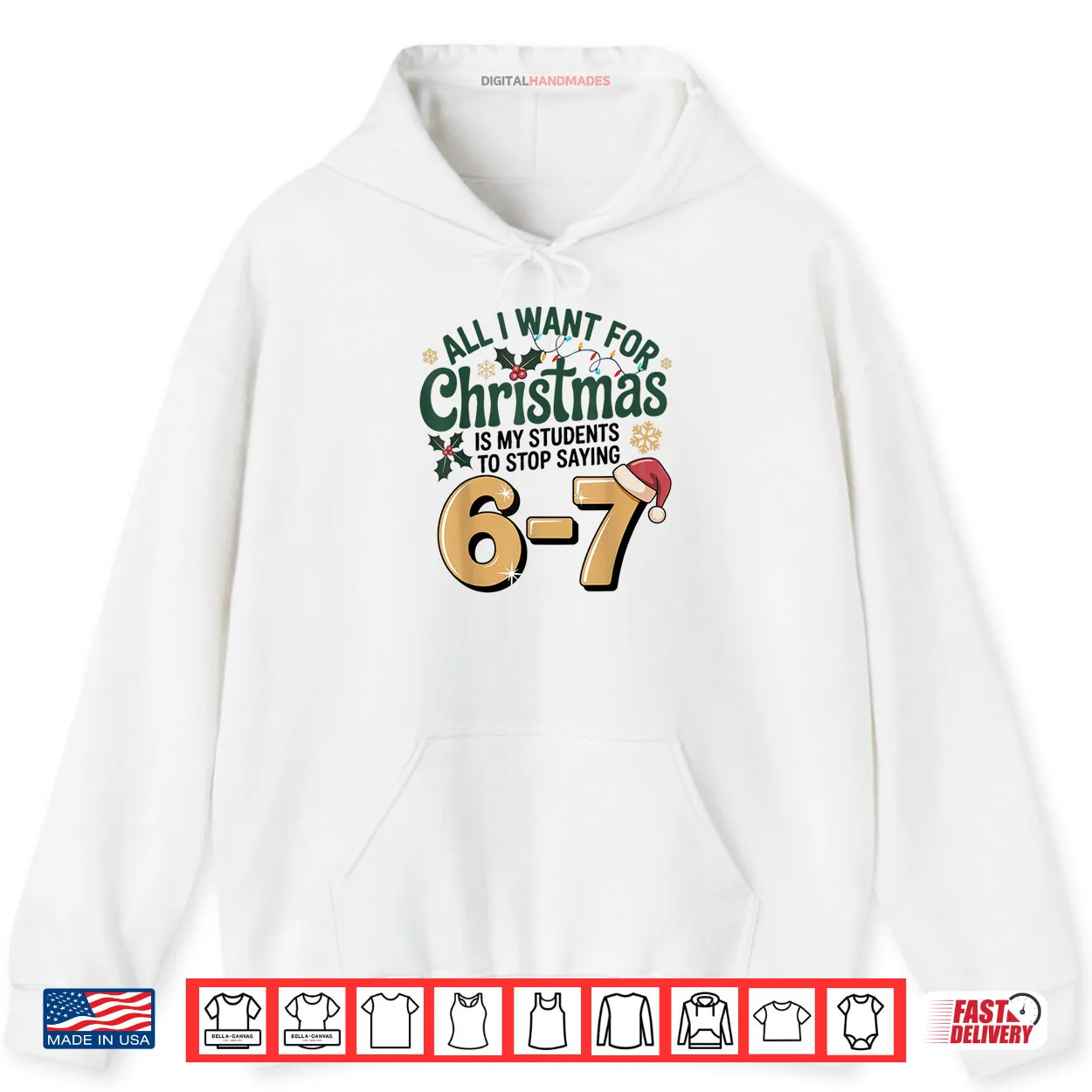 Students Saying 67 Six Seven Funny Teacher Christmas Shirt Students Saying 67 Six Seven Funny Teacher Christmas Shirt
