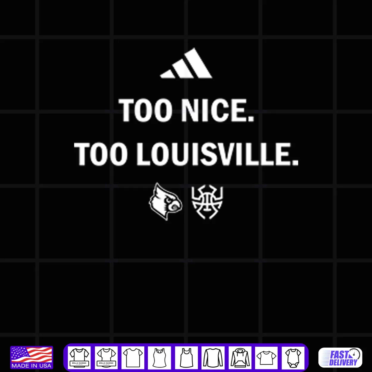 Louisville Cardinals Too Nice Too Louisville Shirt Louisville Cardinals Too Nice Too Louisville Shirt