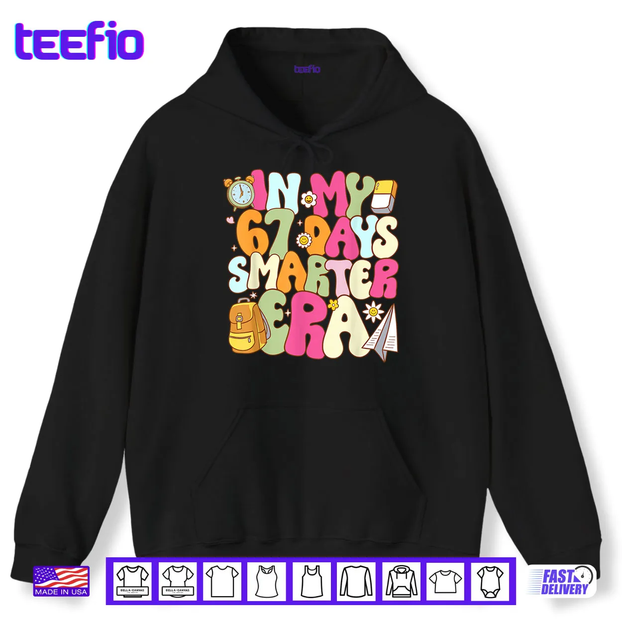 In My 67 Days Smarter Era Groovy 67th Day of School Teacher Shirt In My 67 Days Smarter Era Groovy 67th Day of School Teacher Shirt