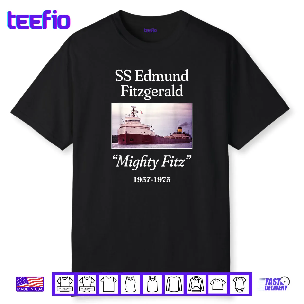 SS Edmund Fitzgerald Mighty Fitz Shirt SS Edmund Fitzgerald Mighty Fitz Shirt