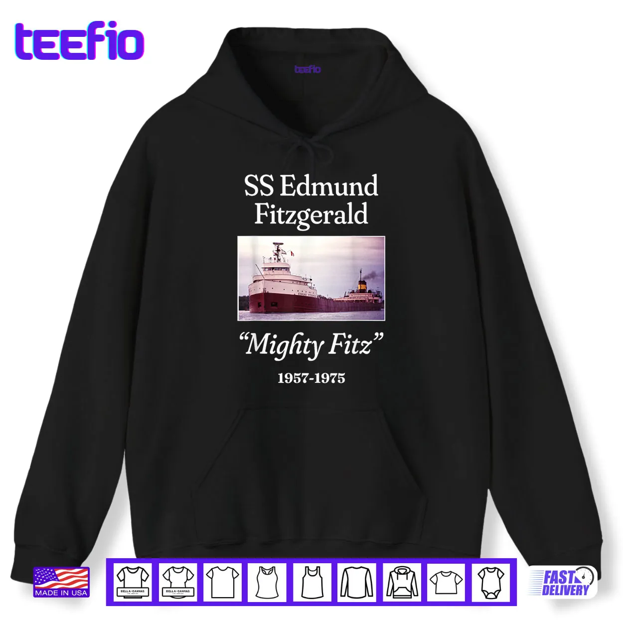 SS Edmund Fitzgerald Mighty Fitz Shirt SS Edmund Fitzgerald Mighty Fitz Shirt