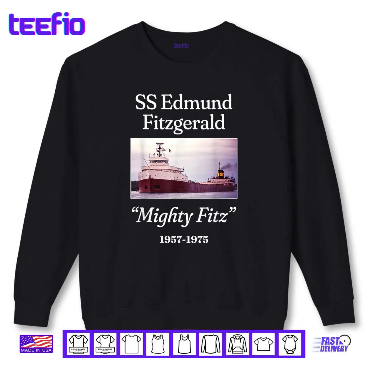 SS Edmund Fitzgerald Mighty Fitz Shirt SS Edmund Fitzgerald Mighty Fitz Shirt