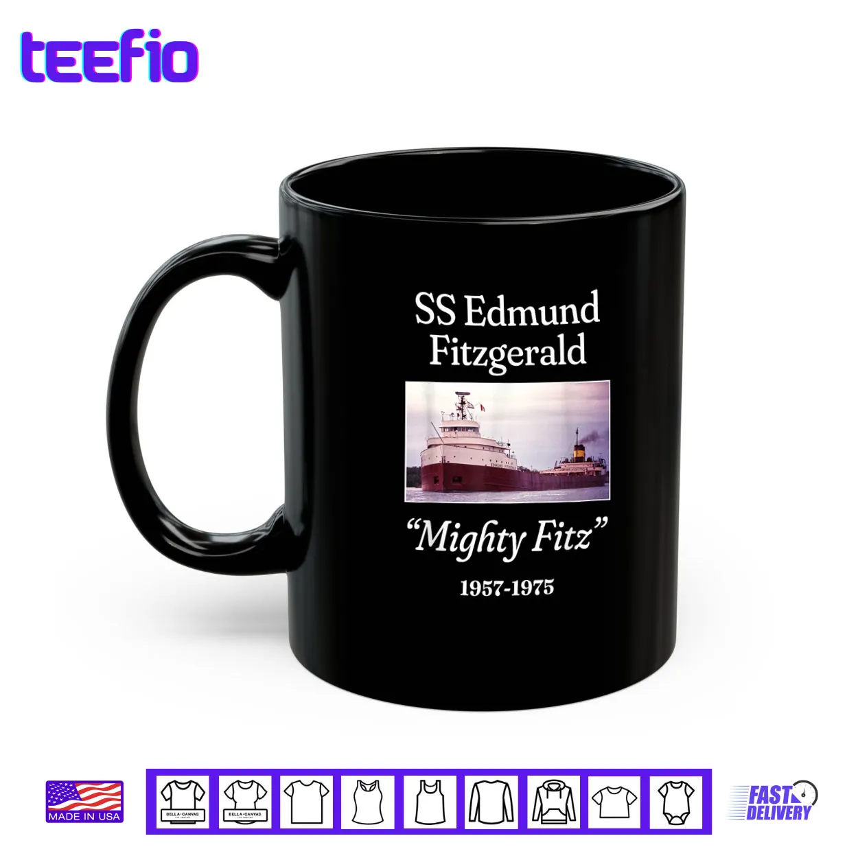 SS Edmund Fitzgerald Mighty Fitz Shirt SS Edmund Fitzgerald Mighty Fitz Shirt