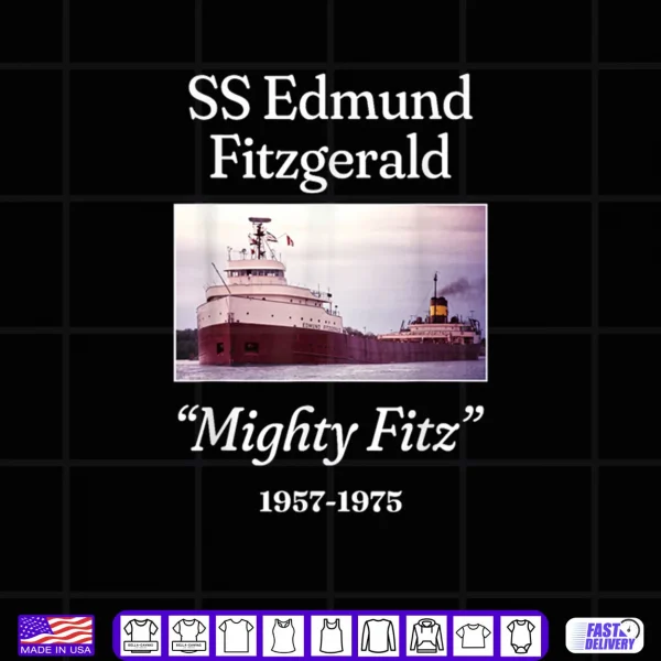 SS Edmund Fitzgerald Mighty Fitz Shirt 4 Design SS Edmund Fitzgerald Mighty Fitz Shirt
