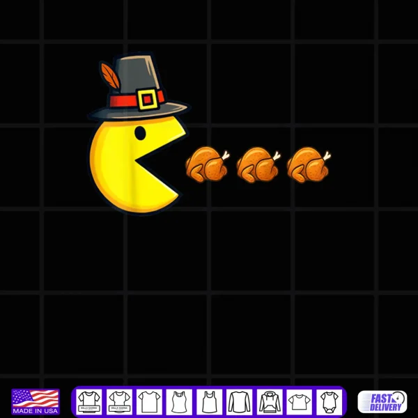 Thanksgiving Video Game Eating Turkey Gamer Shirt 4 Design Thanksgiving Video Game Eating Turkey Gamer Shirt